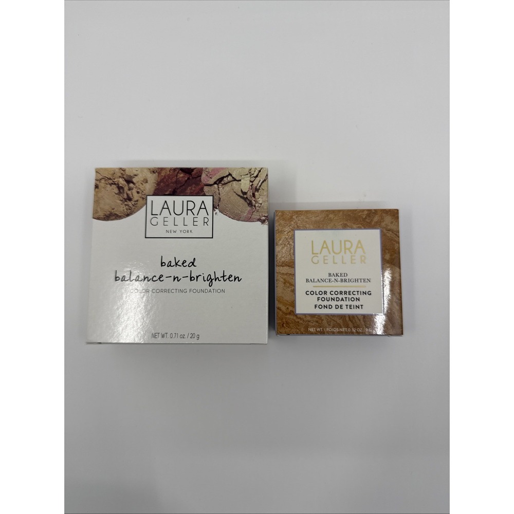 Laura Geller Baked Balance & Brighten Color Correcting Foundation 2 Pack Medium